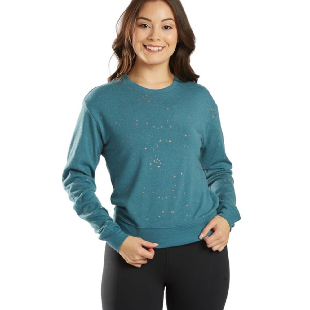 Spiritual Gangster Blue Paint Splatter Sweatshirt Size M